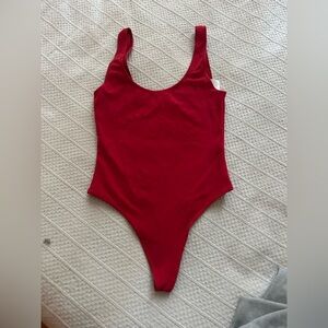 Wilfred Red Bodysuit